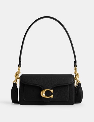 Bolsa shoulder Polished Pebble Leather de piel para mujer