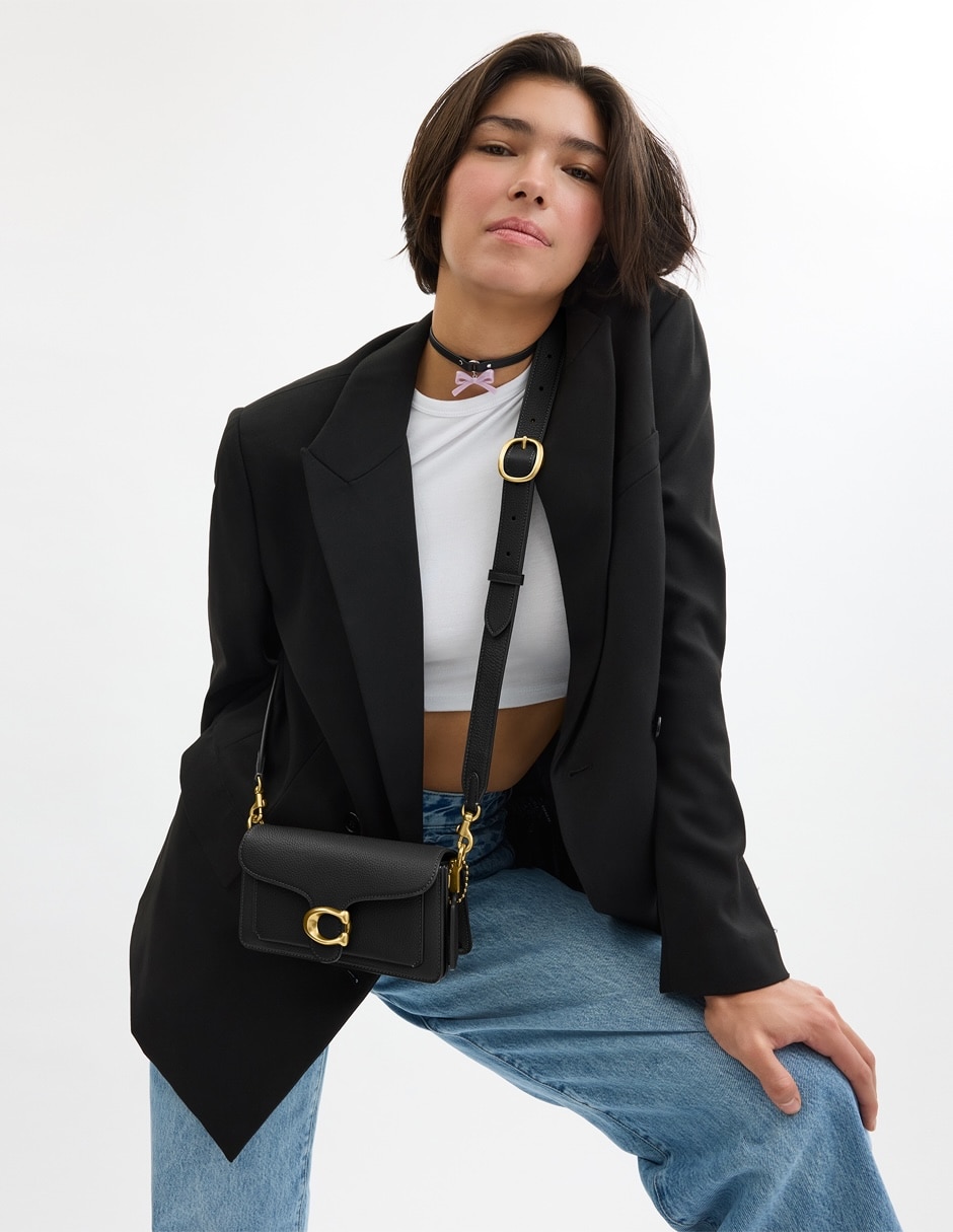 Bolsa shoulder Polished Pebble Leather de piel para mujer 2