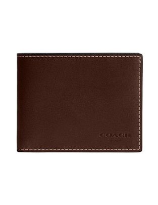 Cartera Coach Natural Grain Leather para hombre