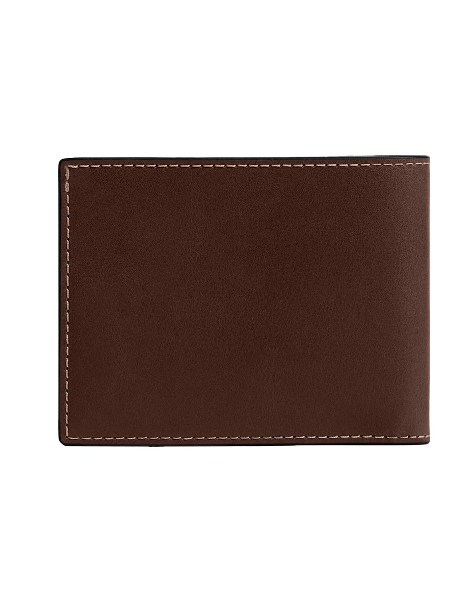 Cartera Coach Natural Grain Leather para hombre