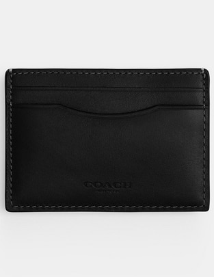 Tarjetero COACH de piel Natural Grain Leather para hombre