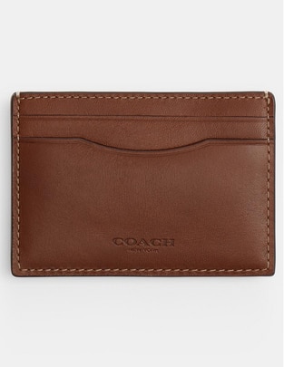 Tarjetero COACH de piel Natural Grain Leather para hombre