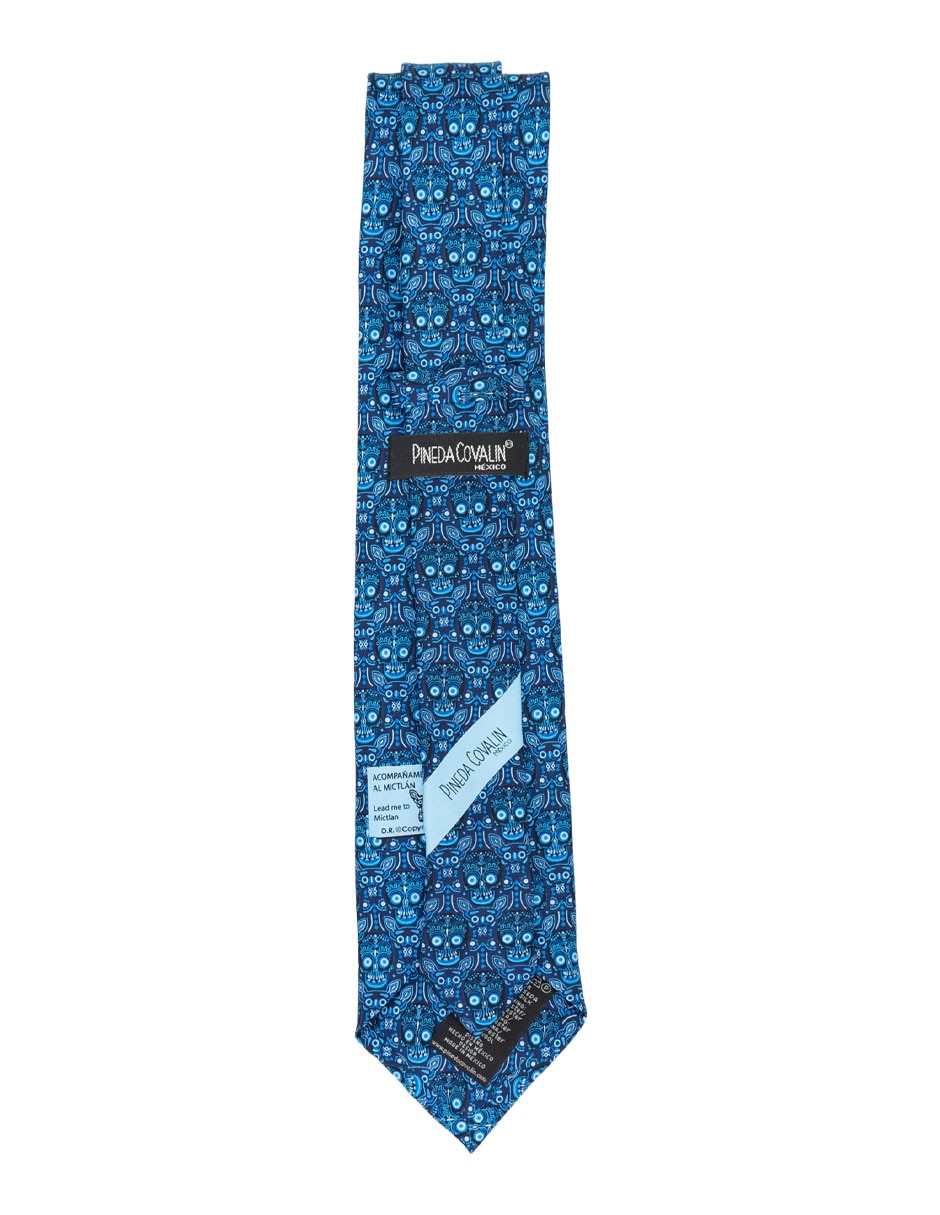 Corbata pineda covalin regular de seda estampado gráfico para hombre