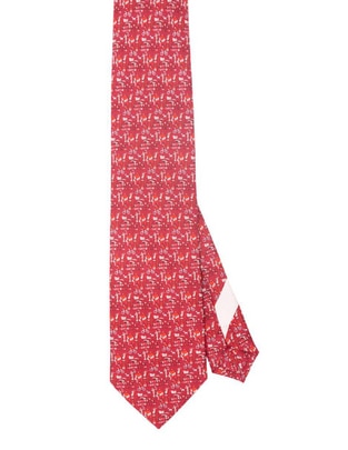Corbata pineda covalin regular de seda estampada para hombre 1