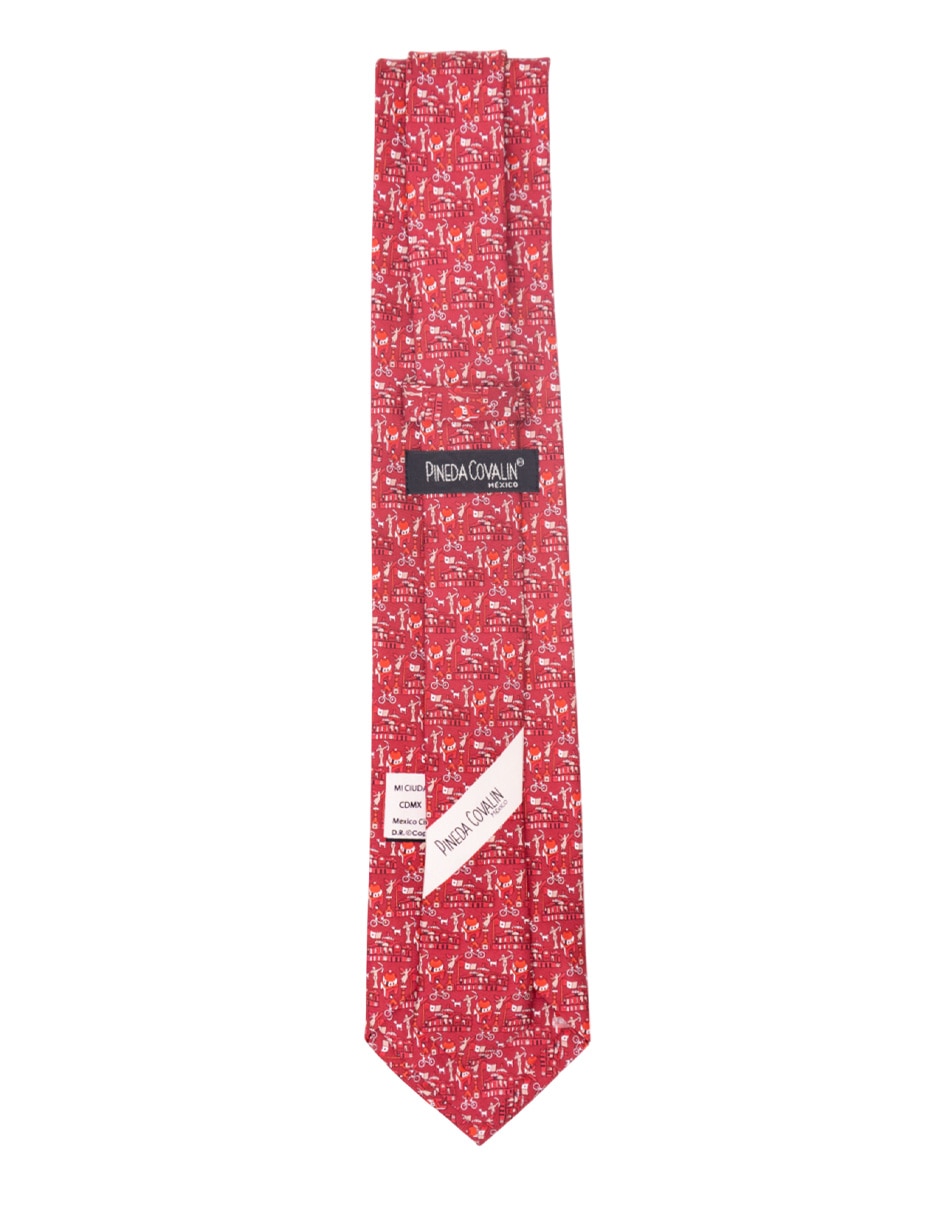 Corbata pineda covalin regular de seda estampada para hombre 2