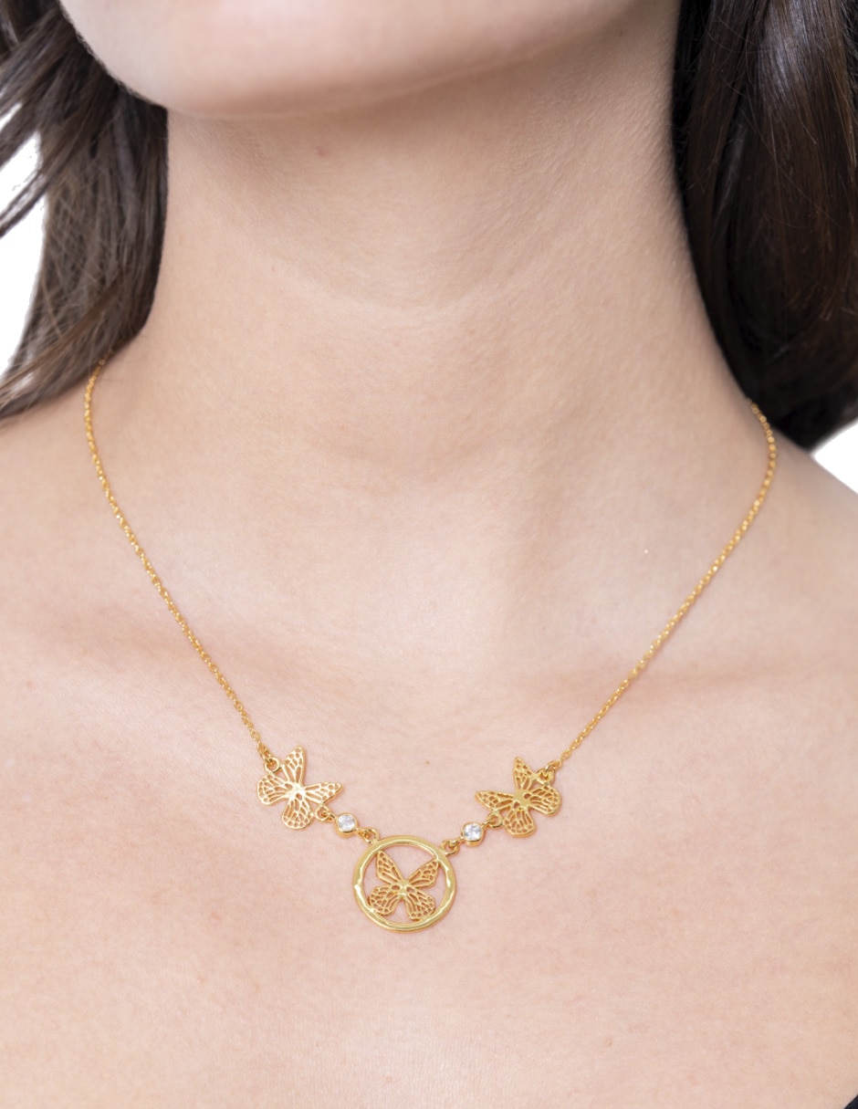 Collar Pineda Covalin Mariposa Monarca