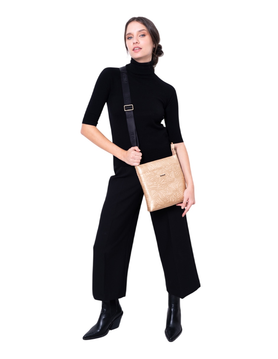 Bolsa messenger Grabado Mariposa para mujer