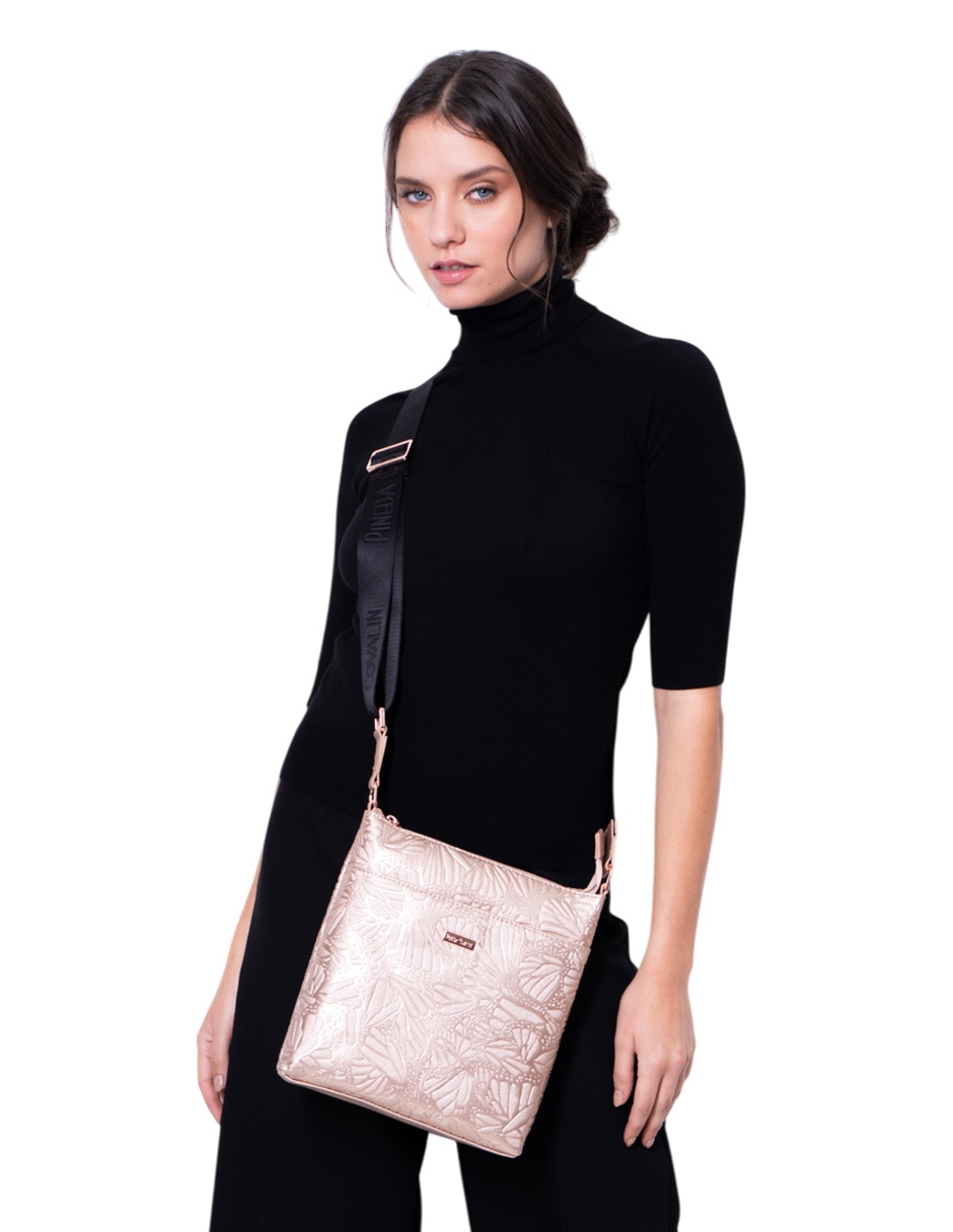 Bolsa messenger Grabado Mariposa para mujer