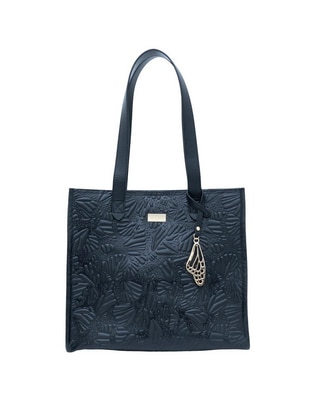 Bolsa tote Grabado Mariposa de piel para mujer
