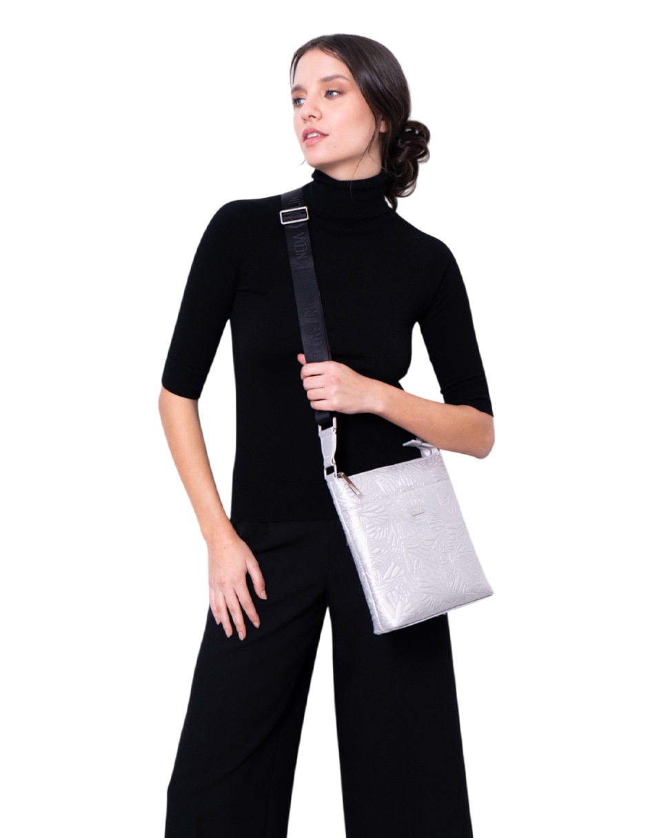 Bolsa messenger Grabado Mariposa para mujer