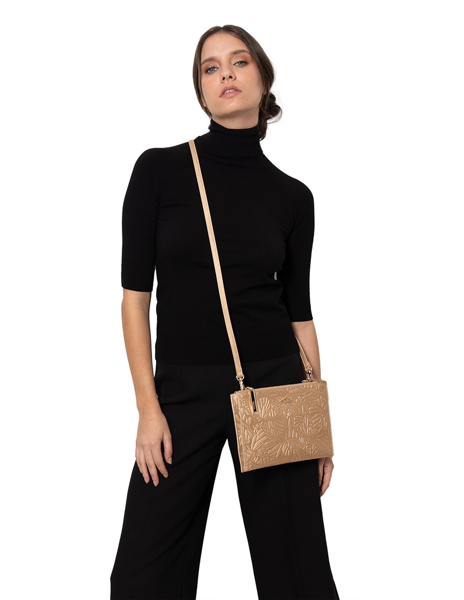 Bolsa crossbody Grabado Mariposa para mujer