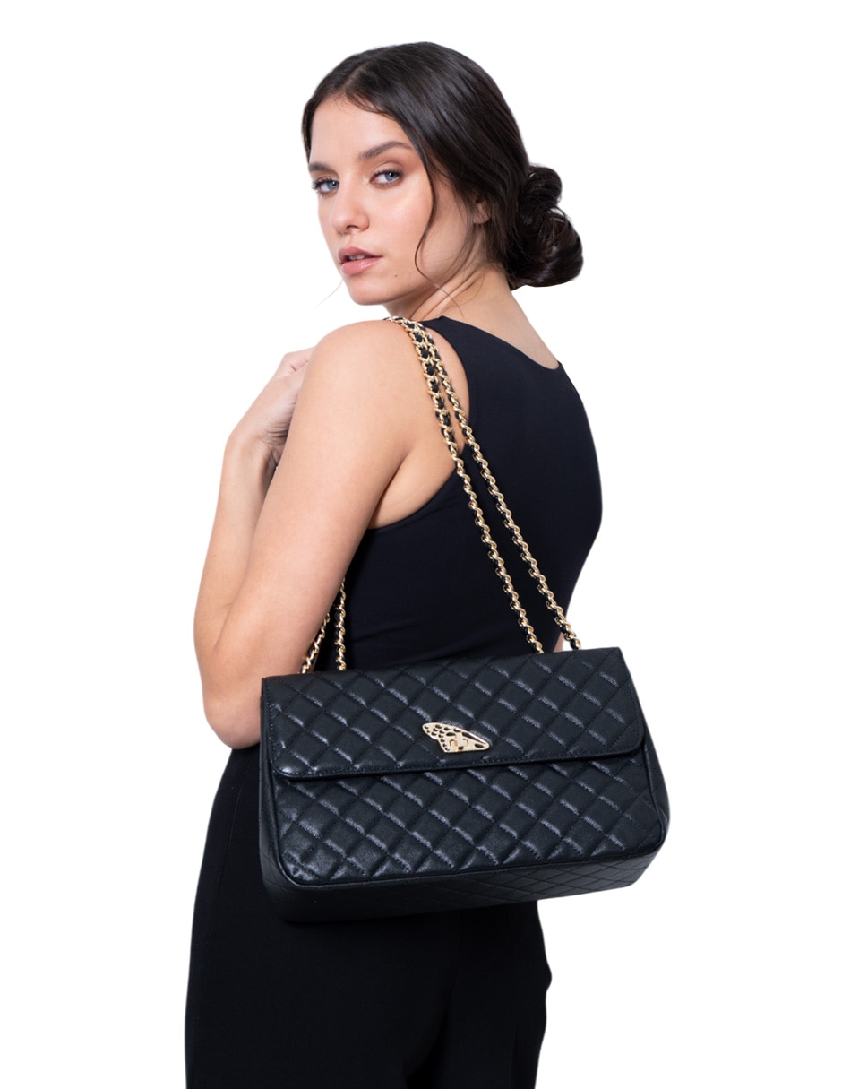 Bolsa crossbody de piel para mujer