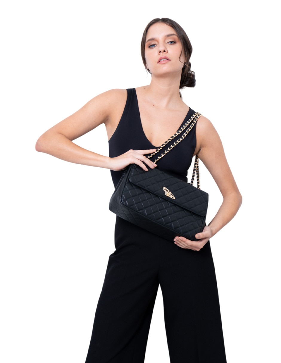 Bolsa crossbody de piel para mujer