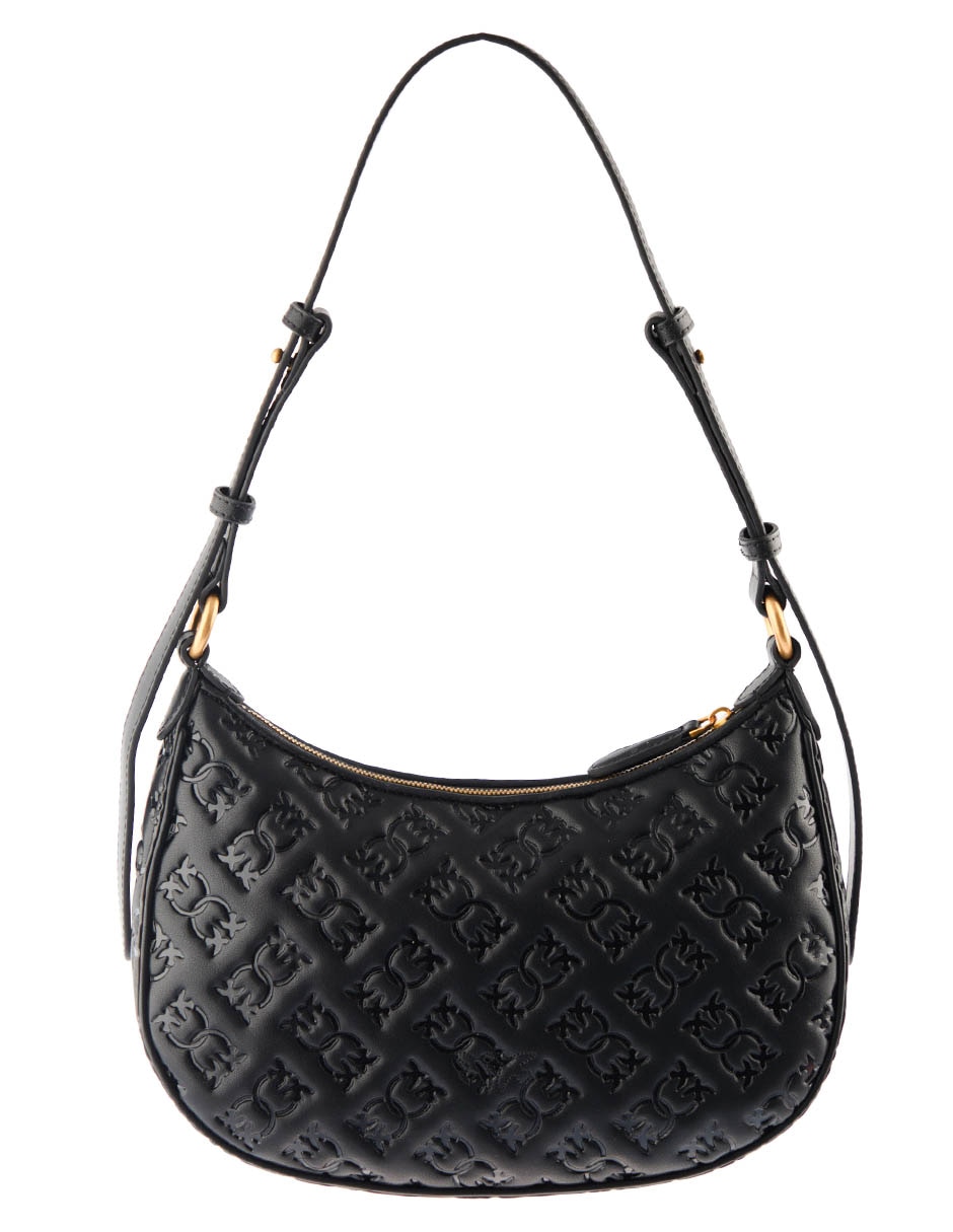 Bolsa hobo Pinko Half Moon de piel para mujer