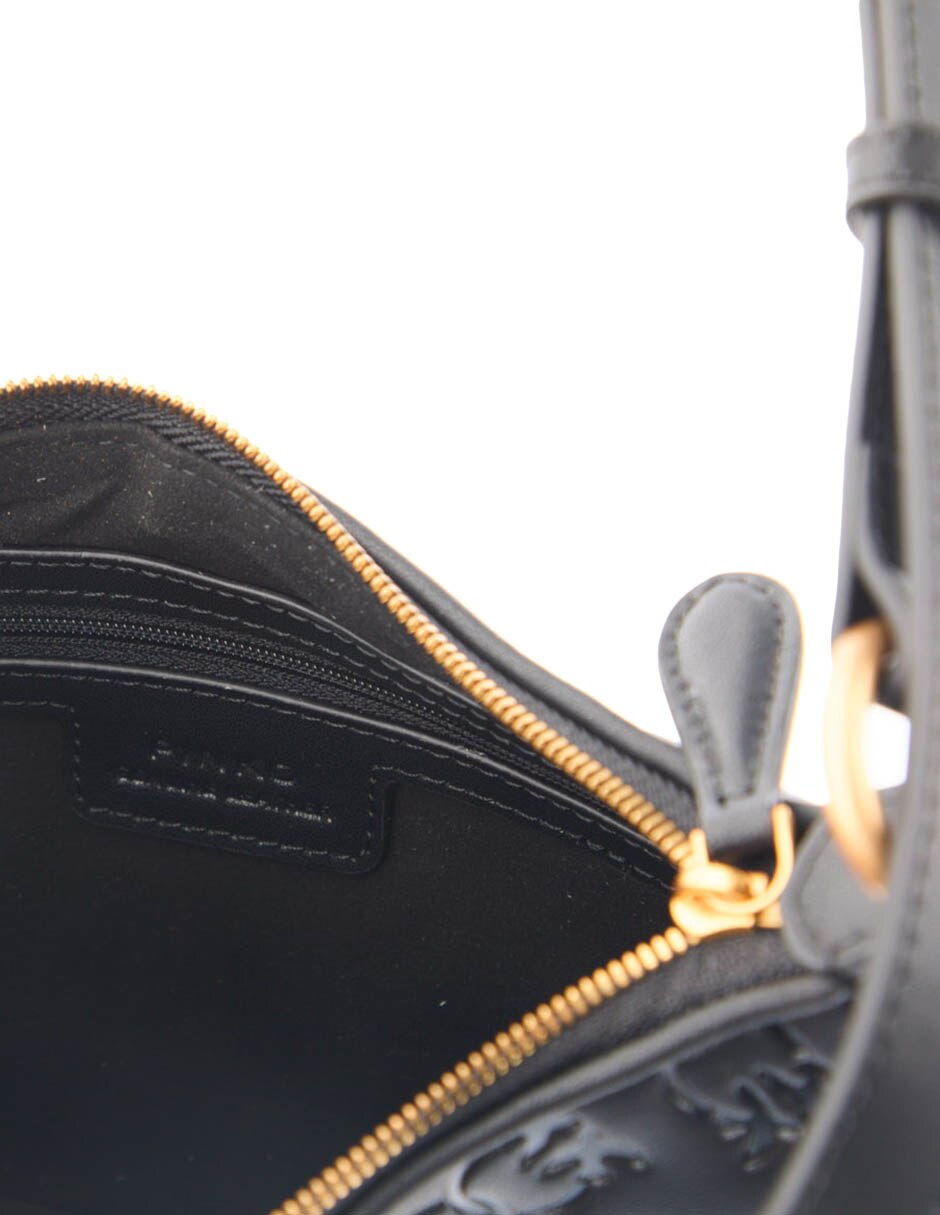Bolsa hobo Pinko Half Moon de piel para mujer