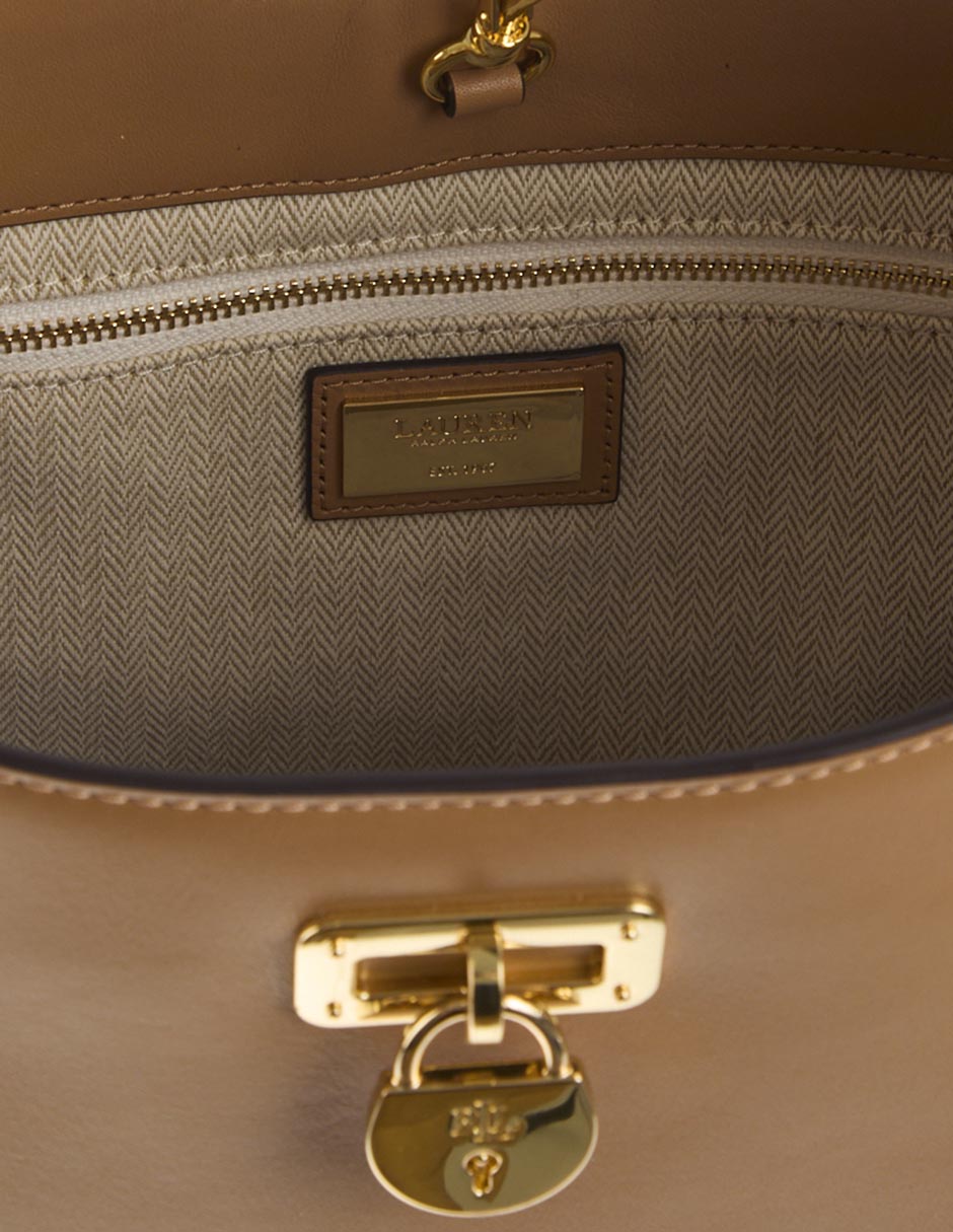 Bolsa shoulder Lauren Ralph Lauren de piel para mujer