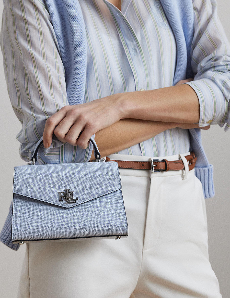 Bolsa satchel Lauren Ralph Lauren de piel para mujer