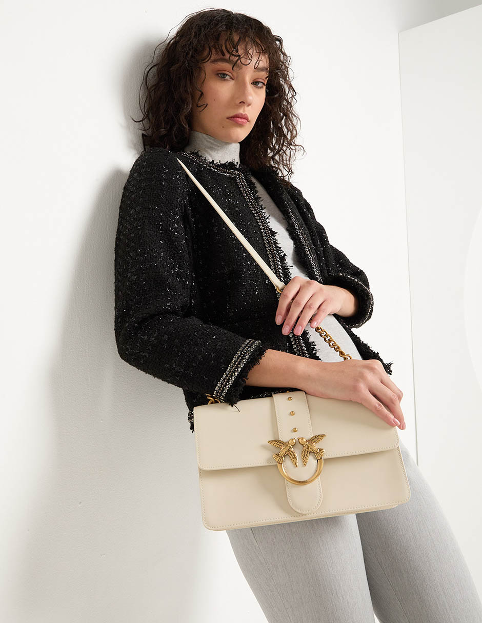 Bolsa crossbody Pinko Love Bag One Simply de piel para mujer