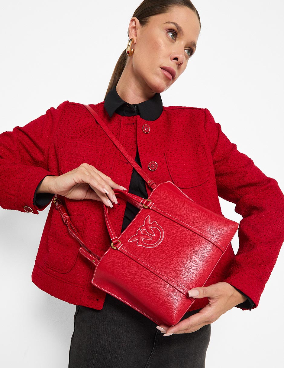 Bolsa tote Pinko de cuero para mujer