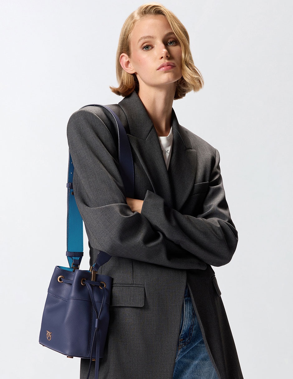 Bolsa bucket de piel para mujer 5