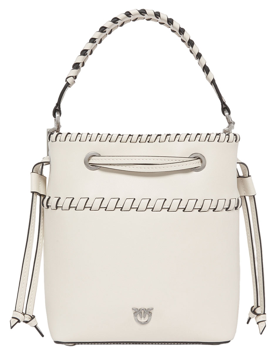 Bolsa bucket Pinko de piel para mujer