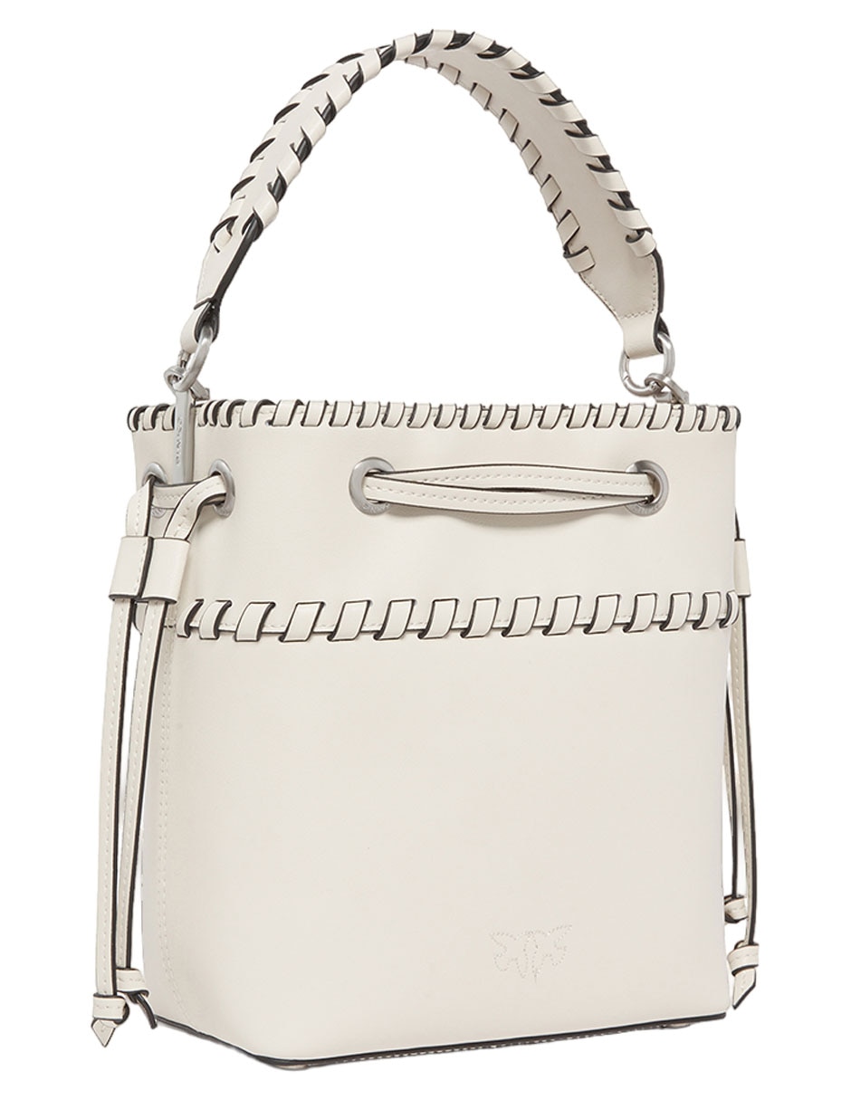 Bolsa bucket Pinko de piel para mujer