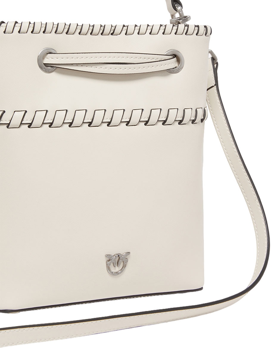 Bolsa bucket Pinko de piel para mujer