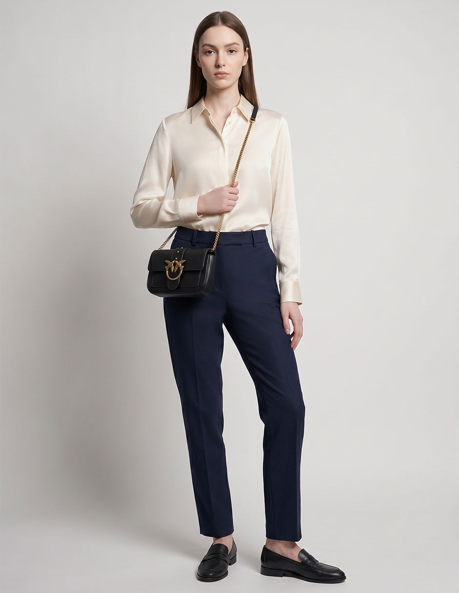 Bolsa Crossbody Pinko De Piel Para Mujer