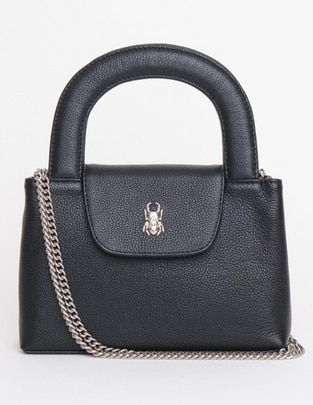 Bolsa frame Poppy Chain de piel para mujer