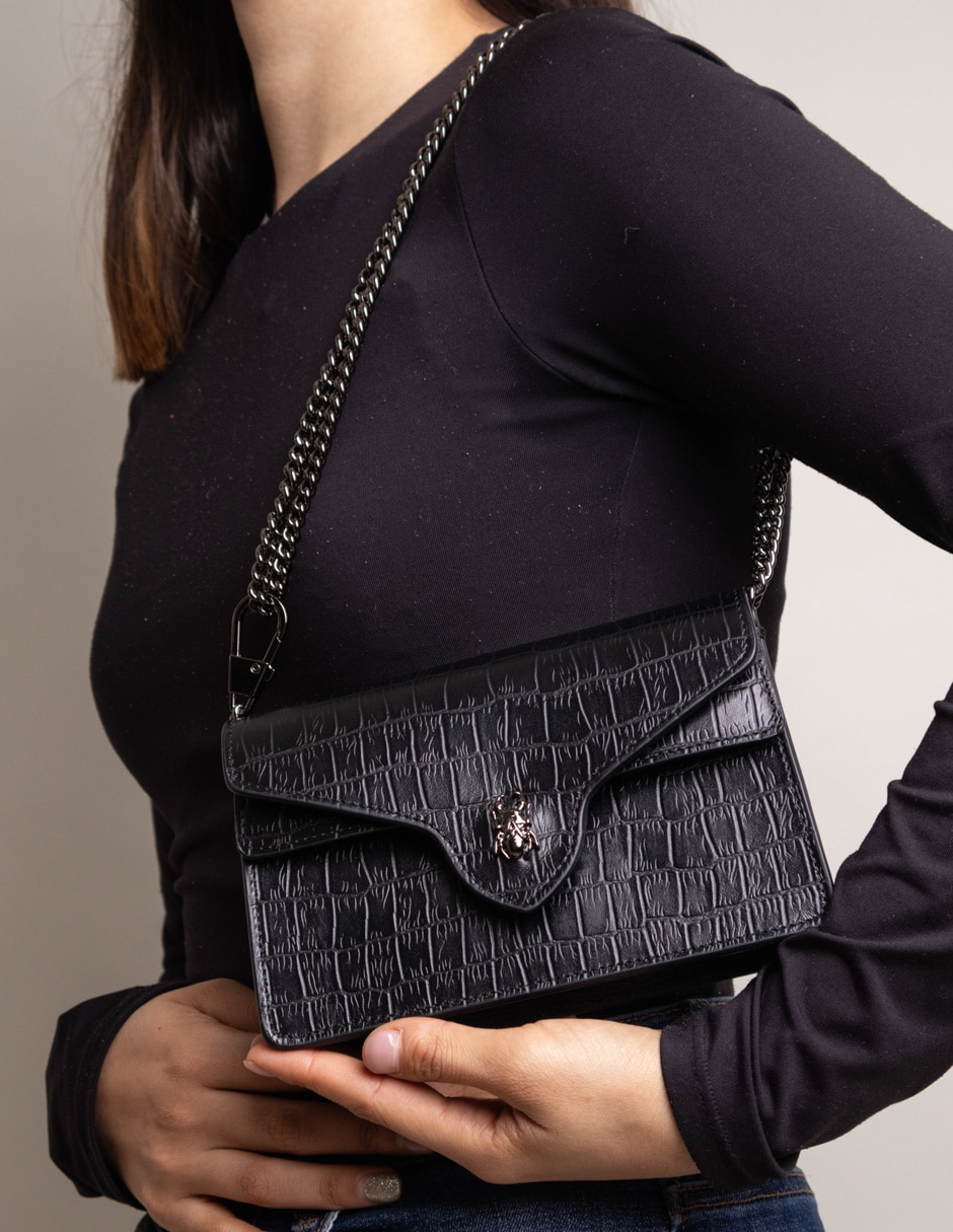 Bolsa shoulder Ladybit de piel para mujer 4