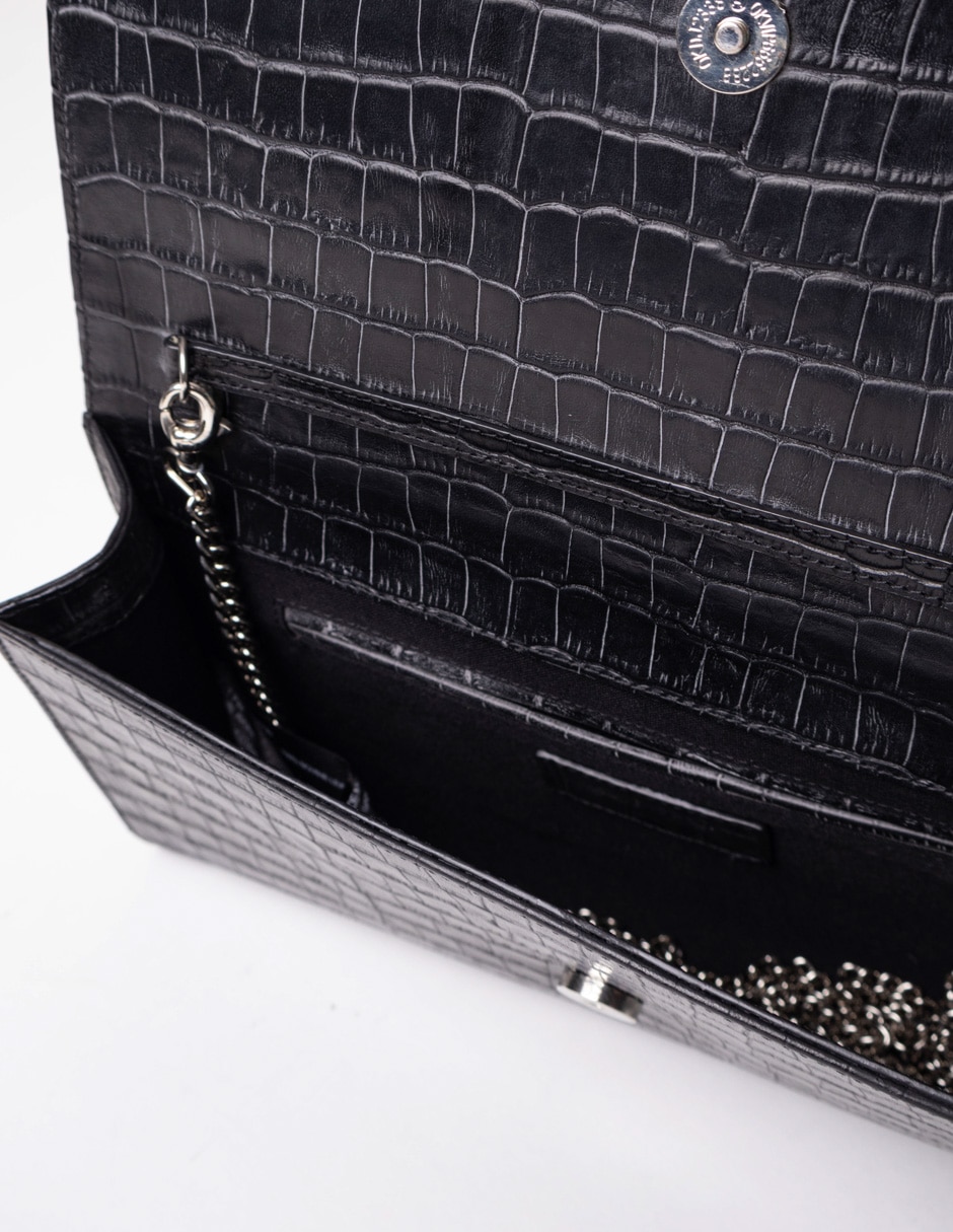 Bolsa clutch Slash de piel para mujer 2