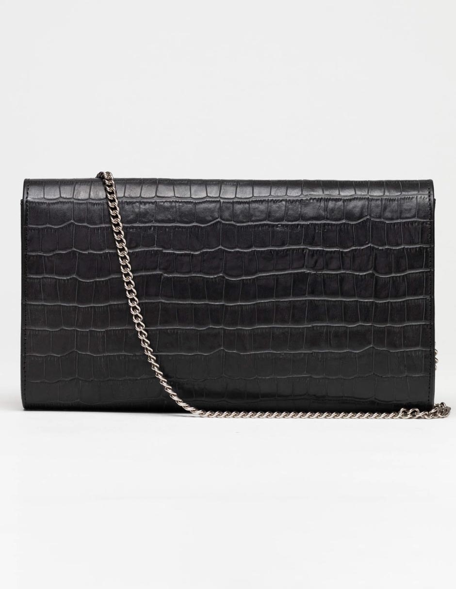 Bolsa clutch Slash de piel para mujer 5