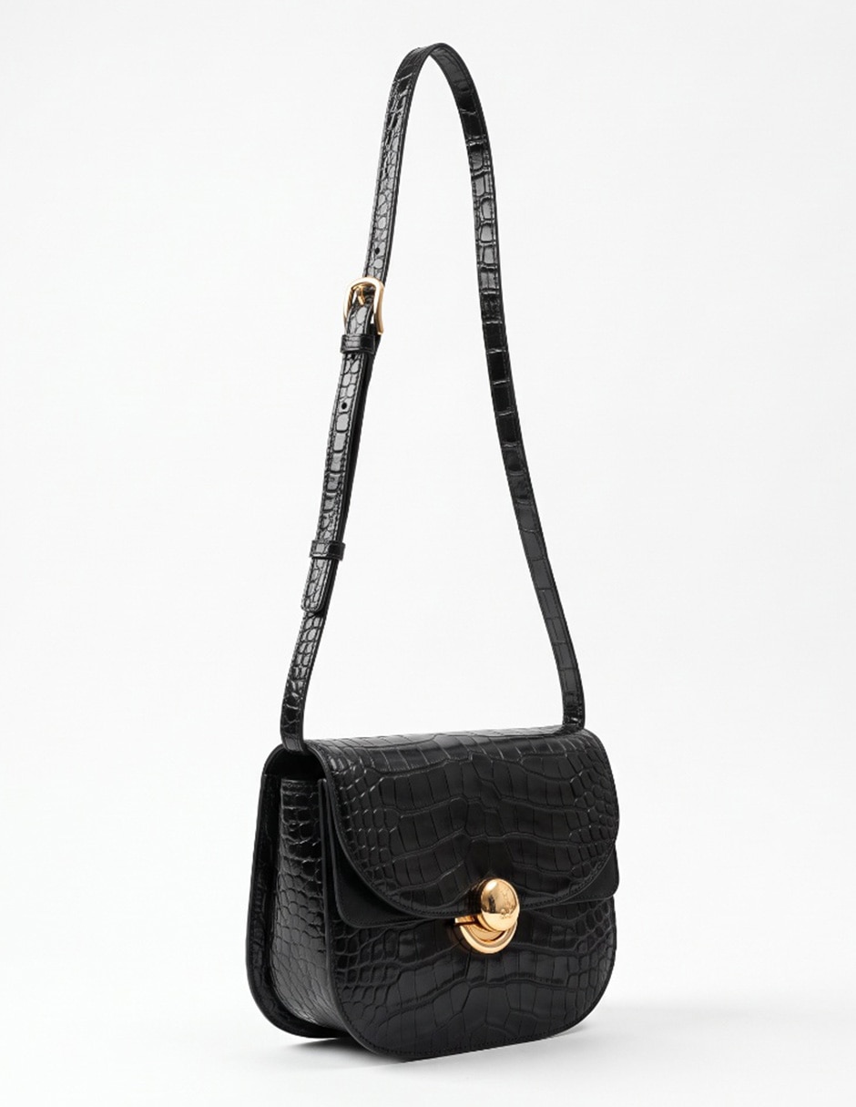 Bolsa crossbody de piel para mujer
