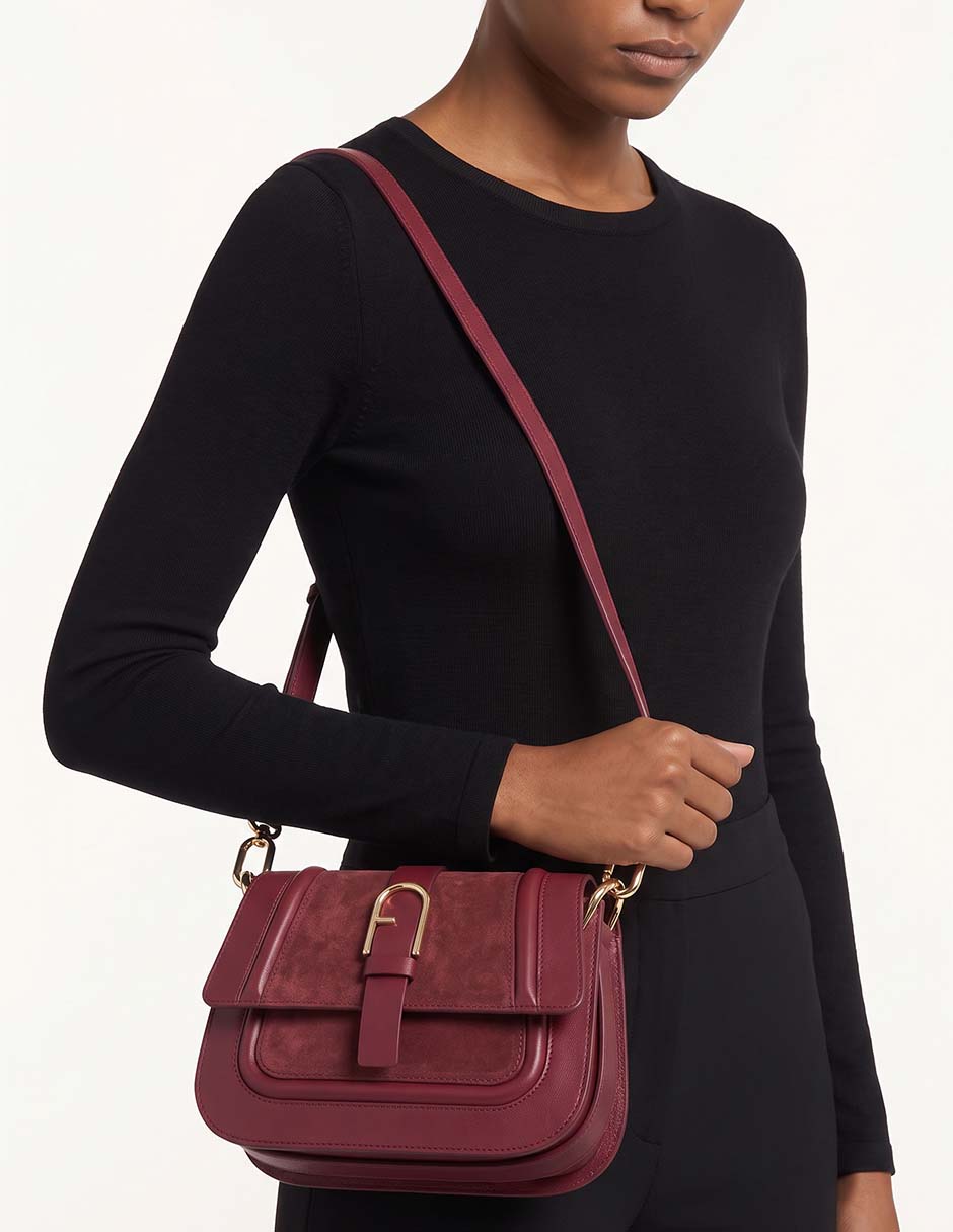 Bolsa satchel de cuero para mujer 5