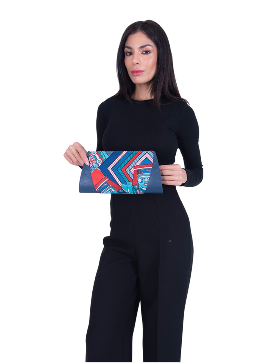 Bolsa clutch pineda covalin de seda para mujer