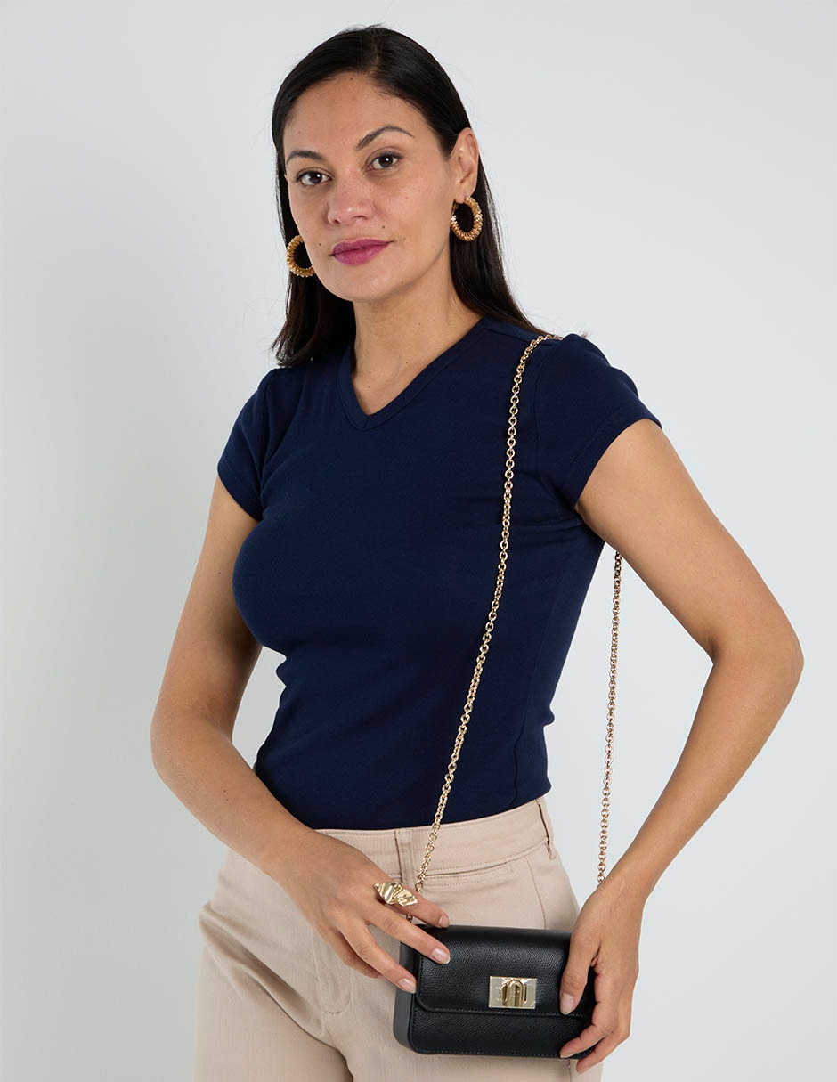 Bolsa crossbody de piel para mujer