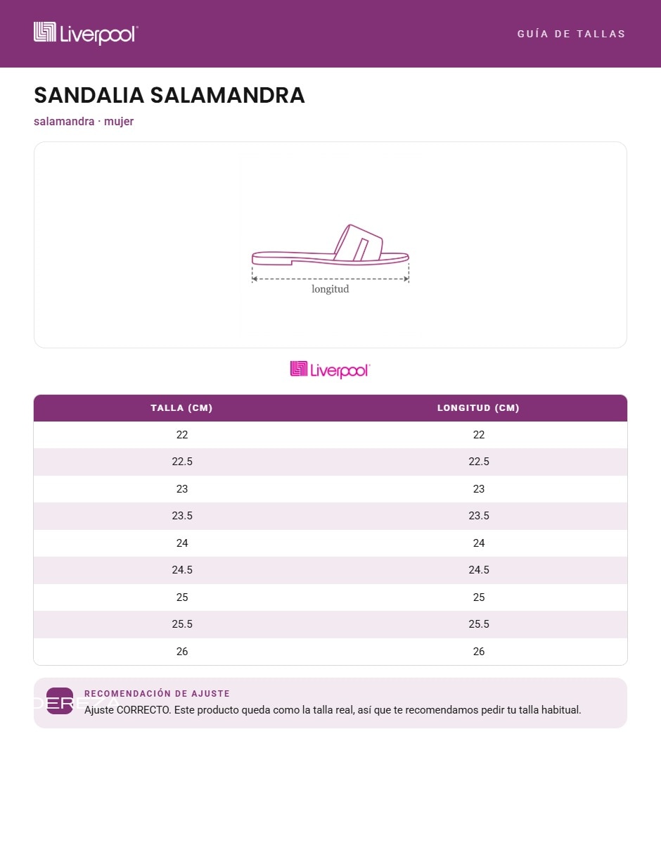 Sandalia para mujer