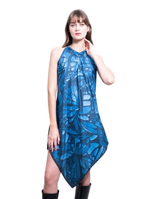 Vestido a la rodilla formal vuelo mariposa para mujer