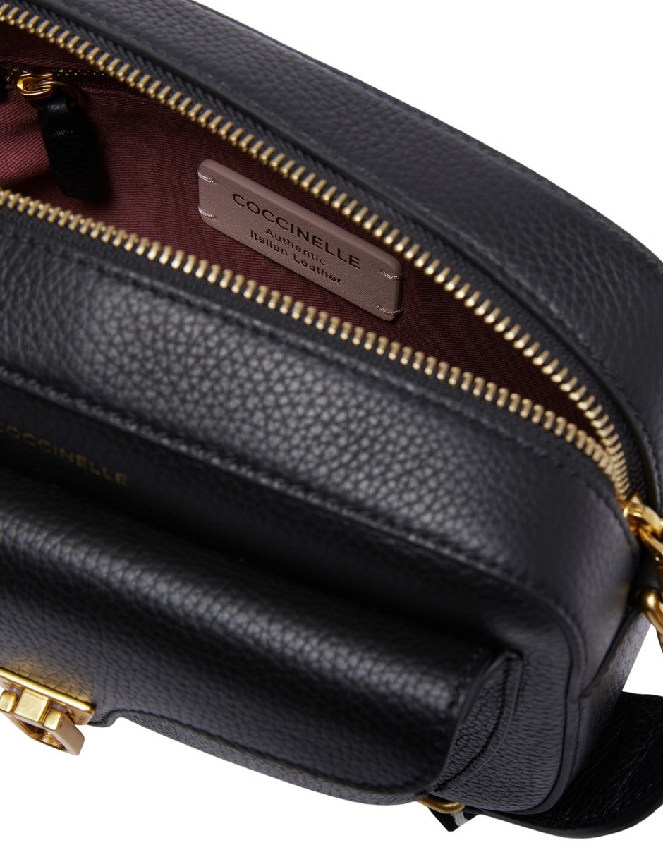 Bolsa crossbody Beat Soft Ribb de piel para mujer