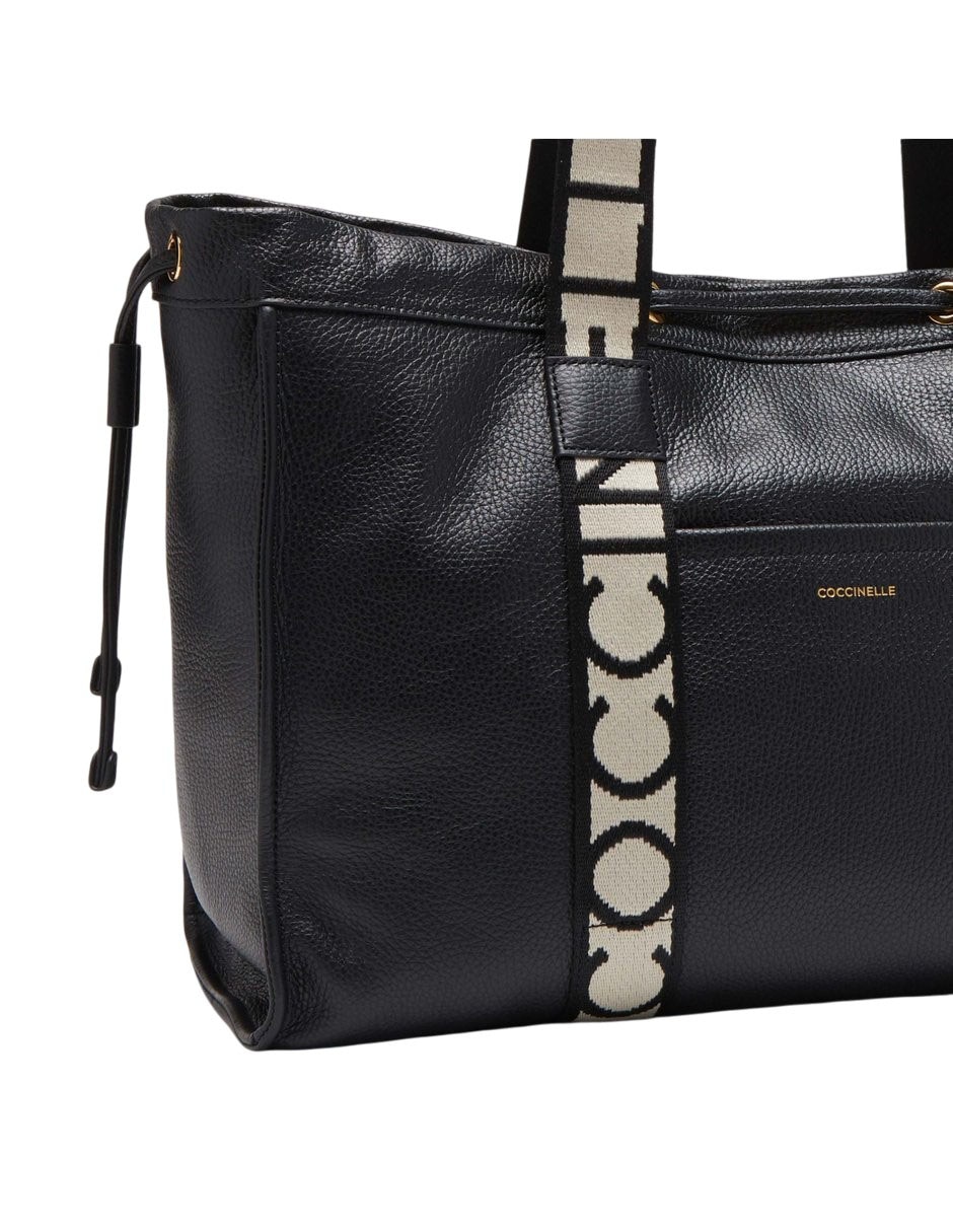 Bolsa shoulder Coccinelle 2 Day Signature de piel para mujer