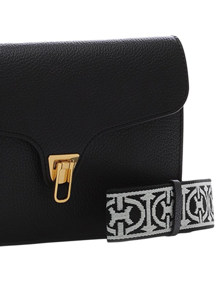 Bolsa crossbody Beat Soft Ribb de piel para mujer