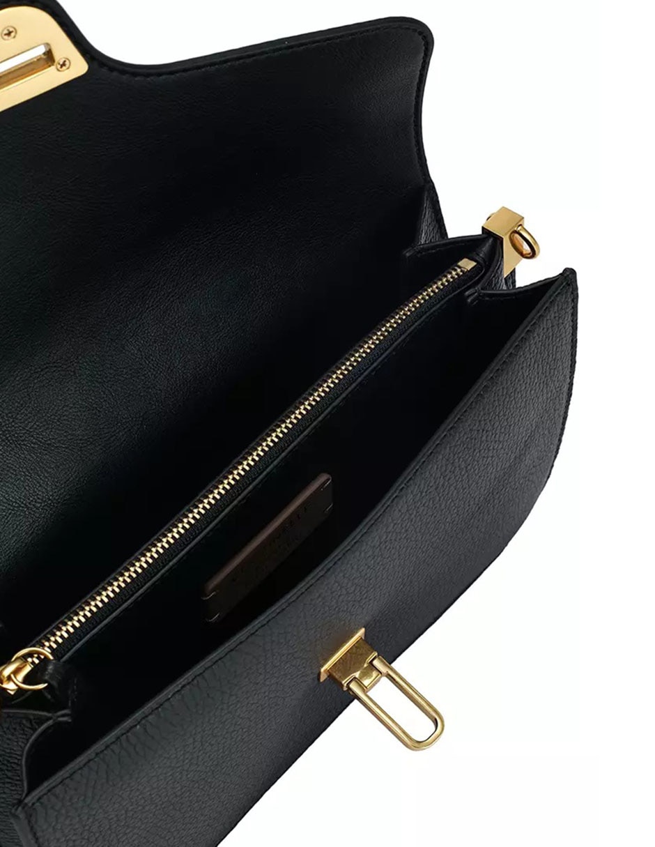 Bolsa crossbody Beat Soft Ribb de piel para mujer