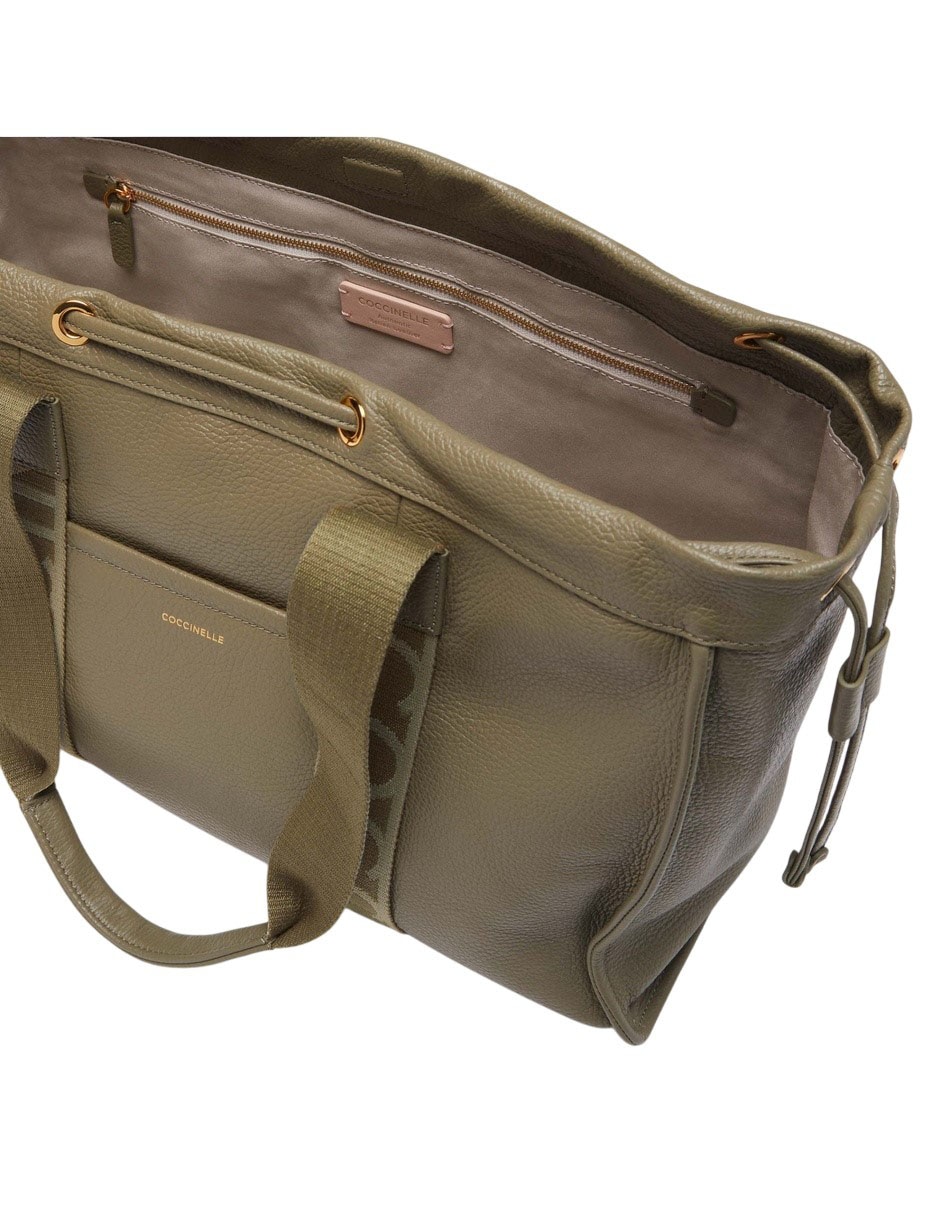 Bolsa shoulder Coccinelle 2 Day Signature de piel para mujer