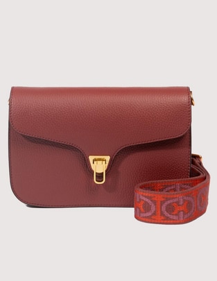Bolsa crossbody Beat Soft Ribb de piel para mujer