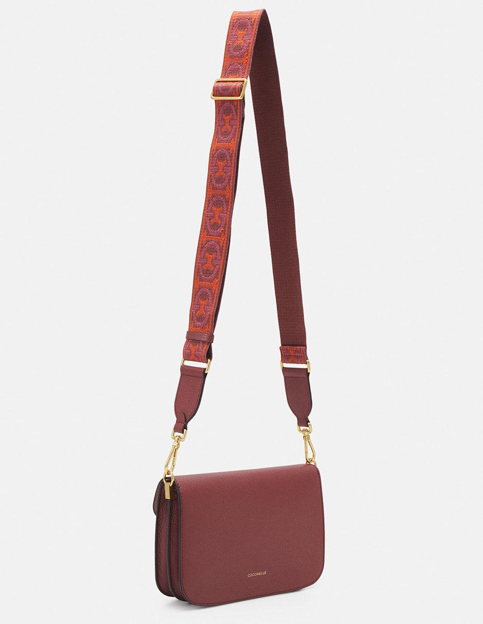 Bolsa crossbody Beat Soft Ribb de piel para mujer