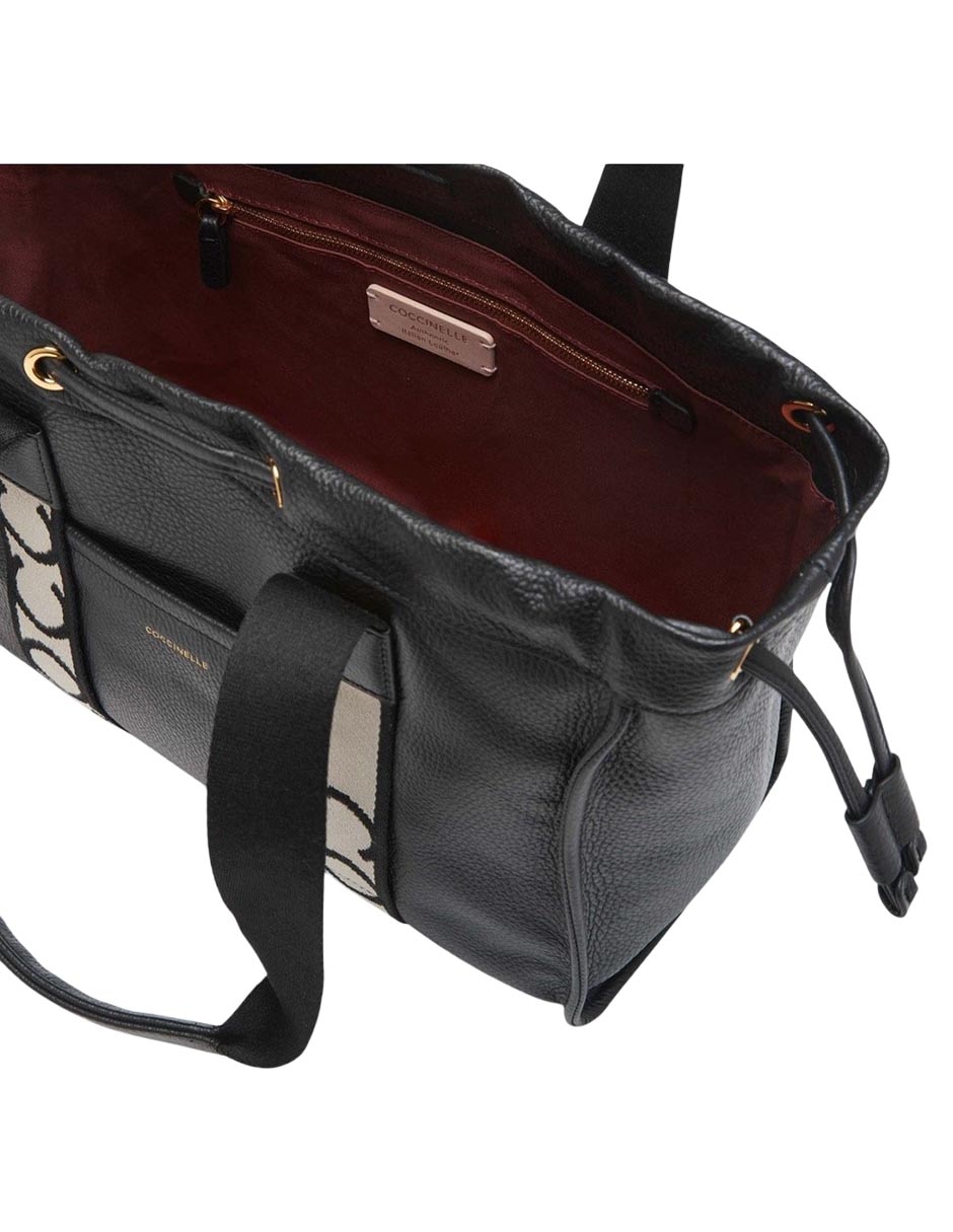 Bolsa shoulder Coccinelle 2 Day Signature de piel para mujer