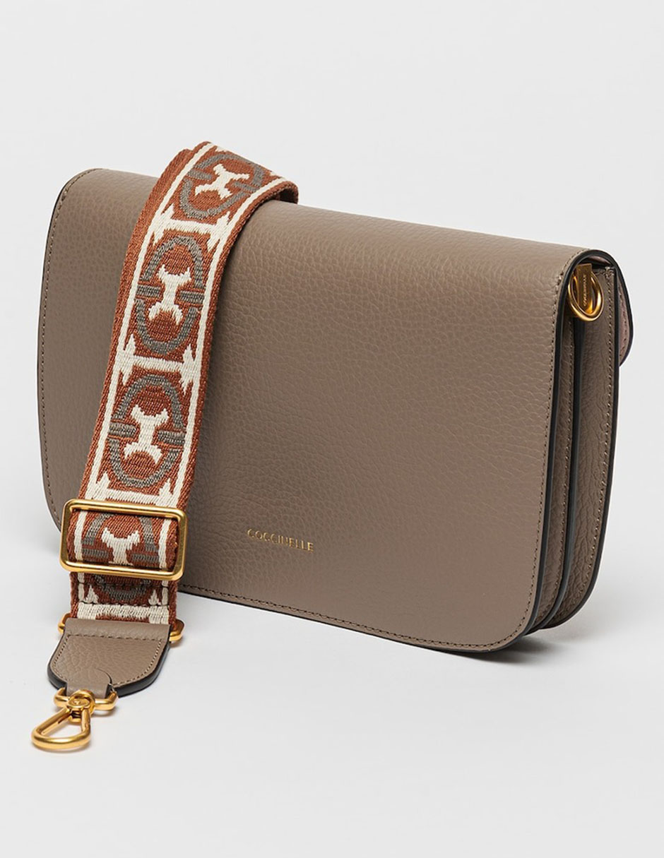 Bolsa crossbody Beat Soft Ribb de piel para mujer