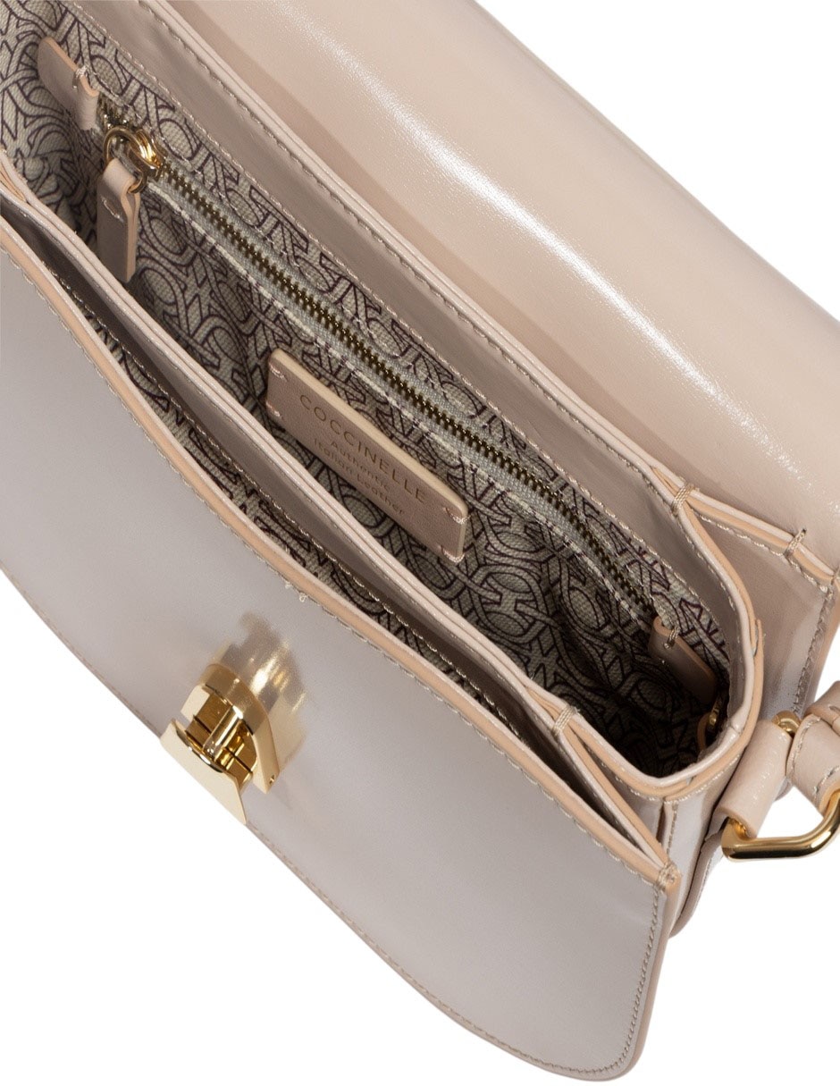 Bolsa shoulder Coccinelle Dew Shiny Calf de piel para mujer