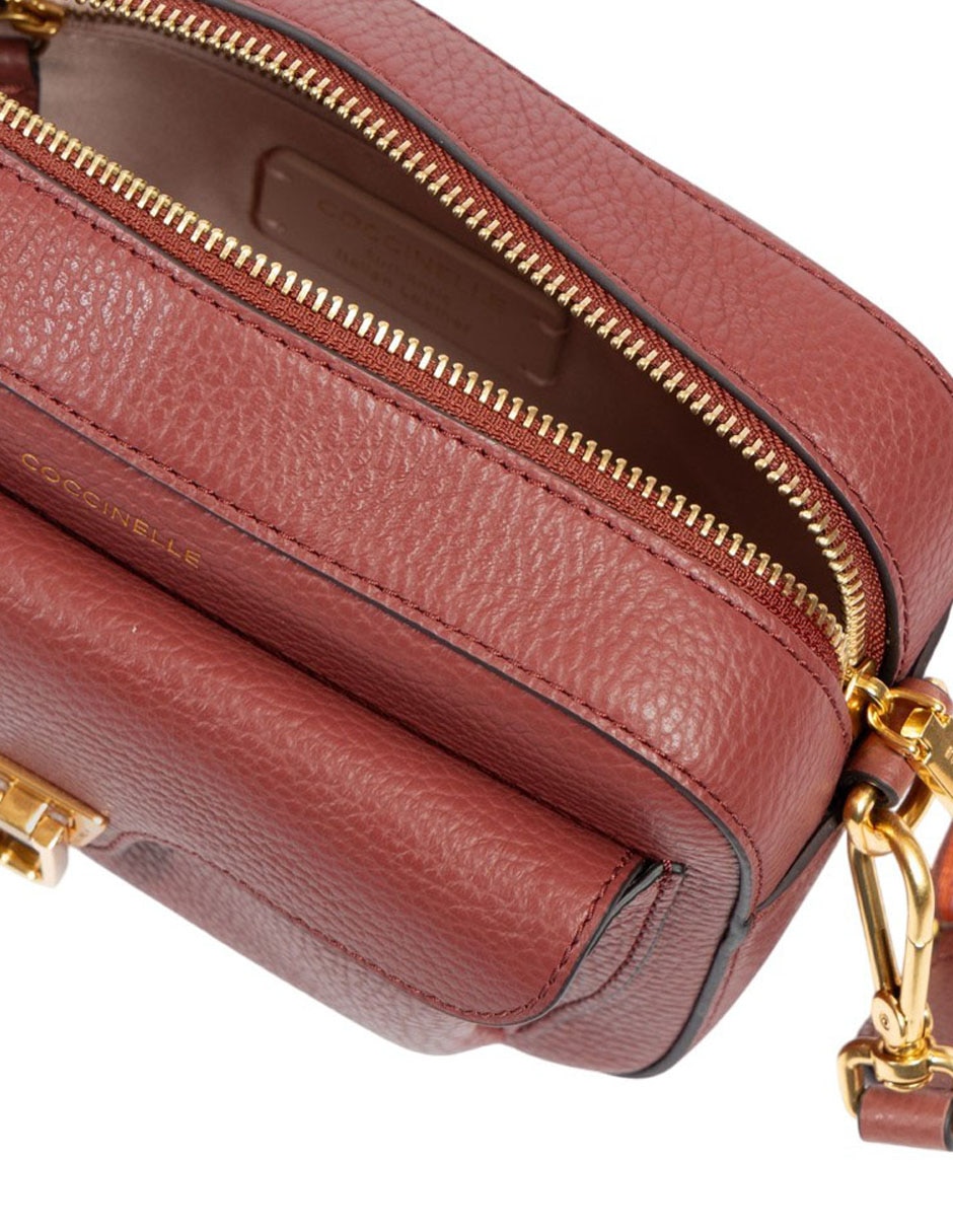 Bolsa crossbody Coccinelle Beat Soft Ribb de piel para mujer