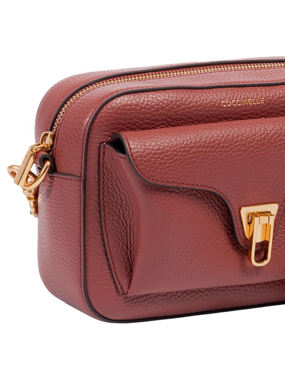 Bolsa crossbody Coccinelle Beat Soft Ribb de piel para mujer